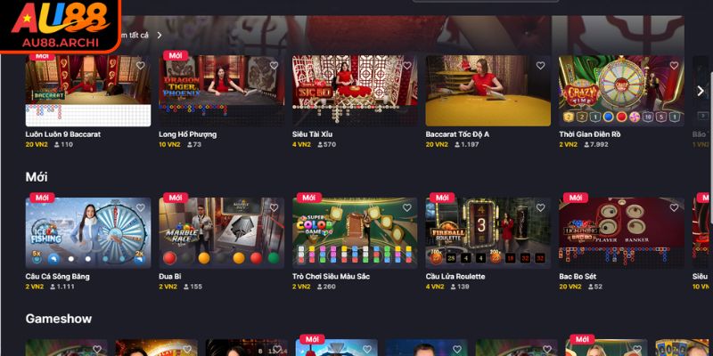 Sảnh EVO AU88 - Tiện Ích Độc Quyền Và Trò Chơi Casino Hot 2 Tiện ích khi trải nghiệm tại sảnh EVO AU88