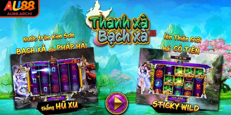 Thanh Xà Bạch Xà AU88 - Tính Năng Và Phương Pháp Chơi 1 Khái quát game slot Thanh Xà Bạch Xà AU88