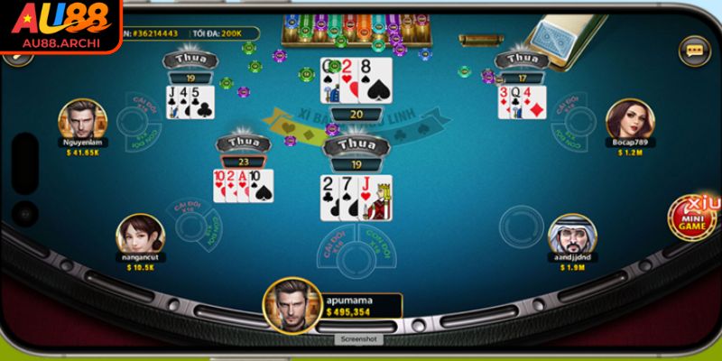 Xì Dách AU88 - Bí Kíp Chinh Phục Sòng Bài Trực Tuyến 2025 2 Tính điểm xì dách AU88